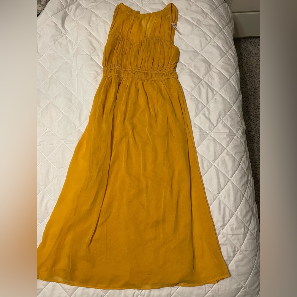 Old Navy Mustard Yellow Maxi Dress